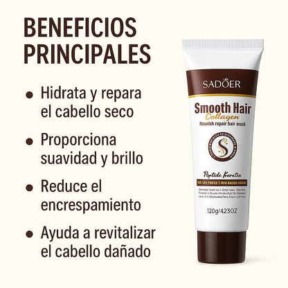 Mascarilla Capilar Smooth Hair Collagen - Sadoer - ORIGINAL.