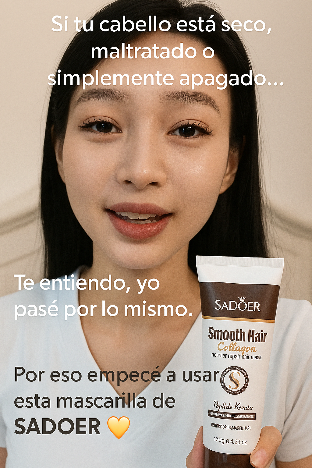 Mascarilla Capilar Smooth Hair Collagen - Sadoer - ORIGINAL.